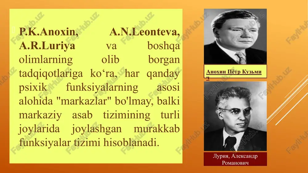 an jiddiy farq qiladi. nafas chiqarish nafas olishdan biroz uzoqroq bo’ladi (nutqdan tashqari vaqtda nafas olish va nafas chiqarishning davomiyligi deyarii bir xil bo‘ladi). bundan tashqari nutq talaffuz qilinayotgan vaqtda nafas olish harakatlari soni odatdagi nafas olish va nafas chiqarish (nutqsiz) vaqtidagidan ikki marotaba kamdir. uzoq nafas chiqarish uchun ko‘p havo zapasi kerak bo’lishi tushunaniidir. shuning uchun nutq jarayonida havo olish va chiqarishning hajmi ko‘payadi (taxminan 3 marta). nutq vaqtida nafas olish nisbatan qisqa va chuqur bo’ladi. nutq vaqtidagi nafas olishning yana bir xususiyati shundaki, nutq jarayonidagi havo chiqarish havo chiqarish muskullarining faol harakati ostida sodir bo’ladi. bu esa uzoq va chuqur nafas chiqarishga imkon yaratadi va bundan tashqari, havo oqimi bosimini ko‘paytiradi (busiz jarangdor nutqning bo’lishi mumkin emas). ovoz bo’limi hiqildoq va u bilan birga joylashgan ovoz paychalaridah tashkil topgan. hiqildoq nafas yomining burun bo‘shlig‘idan keyingi qismi. hiqildoq havoning traxeyaga o‘tishini ta'minlaydi va unga qattiq, suyuq moddalartushishiga to‘sqinlik qiladi. …