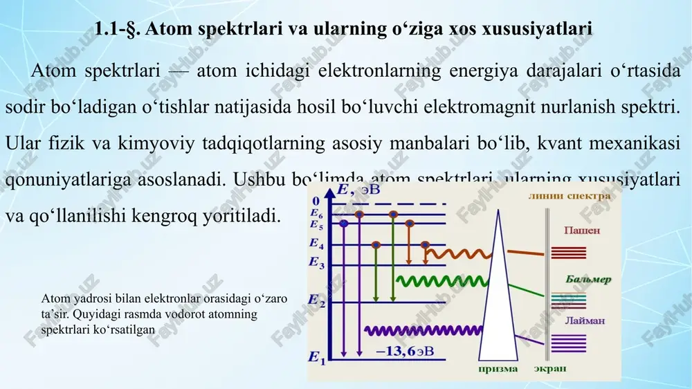 ilmiy tadqiqotlar uchun muhim ahamiyatga ega. multipletlikni o‘rganish energiya darajalari va kvant tizimlarining o‘zaro ta’sirini chuqurroq tushunishga xizmat qiladi. image2.png image3.png image4.png image5.png image1.jpeg /docprops/thumbnail.jpeg
