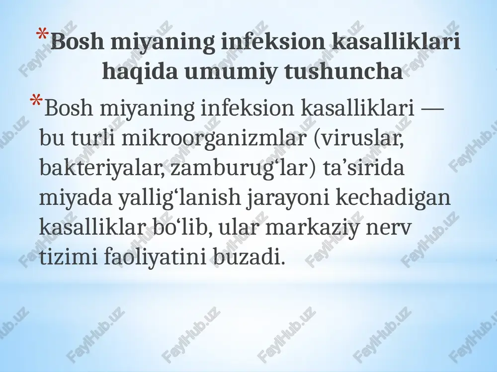 xususiy nevropatalogiya: bosh miyaning infeksion kasalliklari - Page 4