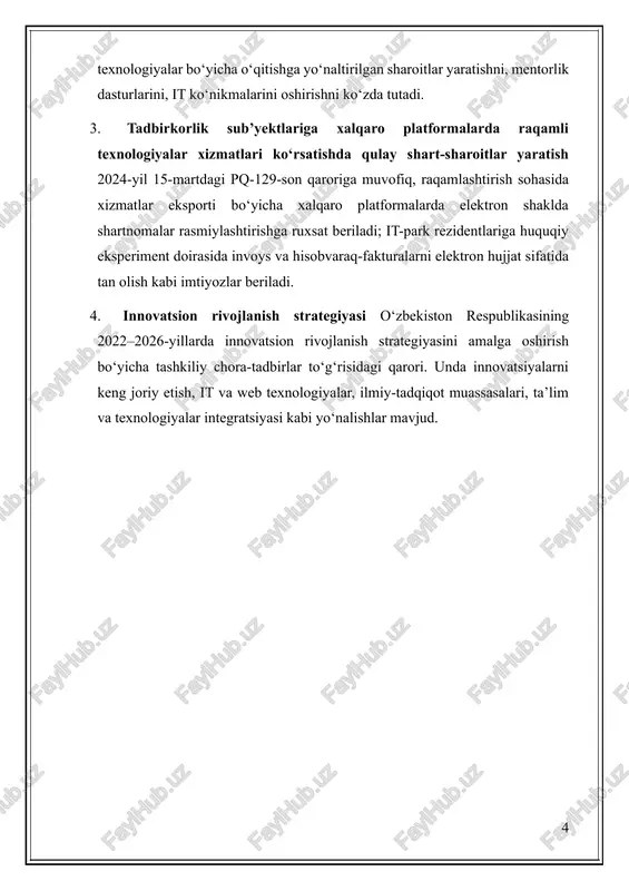 h tomonidan netscape kompaniyasida yaratilgan. dastlab veb-sahifalarga interaktivlik qo‘shish uchun mo‘ljallangan. hozirda u nafaqat brauzerlarda, balki serverlarda ham (masalan, node.js) keng qo‘llaniladi. 2. asosiy xususiyatlari: interaktivlik – html va css bilan birgalikda sahifalarni jonlantiradi. platformaga bog‘liq emas – har qanday brauzerda ishlaydi. o‘rganishga qulay – sintaksisi oddiy, boshlovchilar uchun mos. dinamik – sahifani qayta yuklamasdan o‘zgartirish mumkin. obyektga yo‘naltirilgan – obyektlar va prototiplar asosida ishlaydi. 3. qayerda ishlatiladi? - frontend (brauzerda): veb sahifalarni interaktiv qilish (tugmalar, animatsiyalar, formalar). backend (serverda): node.js orqali server dasturlash. mobil ilovalar: react native orqali android va ios dasturlar yaratish. desktop dasturlar: electron.js yordamida kompyuter ilovalari yaratish. sun’iy intellekt va iot: tensorflow.js va boshqa kutubxonalar orqali. 4. afzalliklari: o‘rganish oson va keng qo‘llaniladi. katta hamjamiyat va boy kutubxonalar. frontent va backend’da bitta til bilan ishlash imkoniyati. tezkor va samarali ishlaydi. 5. mashhurlik sabablari: hamma brauzerlarda ishlaydi. kuchli framework va kutubxonalar mavjud: react.js, angular, vue.js. “full-stack” dasturlash …