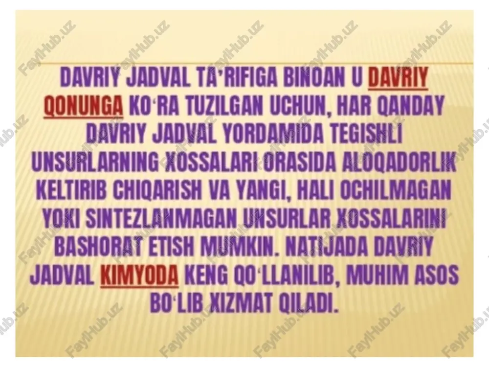 d.i. mendeleyev kimyoviy elementlar davriy sistemasi - Page 4