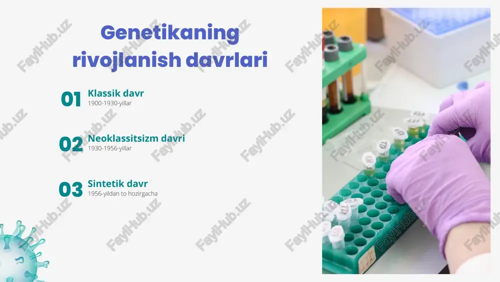 tga ko'ra, monoduragay chatishtirishda ikkinchi avlod duragaylarda belgilarning ajralishi fenotip bo’yicha 3a-1a , genotip bo'yicha esa 1aa-2aa-1aa nisbatda bo'ladi. mendel usulining uziga xosligi 01 introduction lorem ipsum dolor sit amet, consectetur adipiscing elit. nulla ullamcorper nulla et blandit ultrices. nulla aliquam congue enim. duis imperdiet bibendum. 02 objectives lorem ipsum dolor sit amet, consectetur adipiscing elit. nulla ullamcorper nulla et blandit ultrices. nulla aliquam congue enim. duis imperdiet bibendum. 03 analysis lorem ipsum dolor sit amet, consectetur adipiscing elit. nulla ullamcorper nulla et blandit ultrices. nulla aliquam congue enim. duis imperdiet bibendum. 04 methodology lorem ipsum dolor sit amet, consectetur adipiscing elit. nulla ullamcorper nulla et blandit ultrices. nulla aliquam congue enim. duis imperdiet bibendum. chala dominantlik odamda eritrotsitlarning shakli o'roqqa o'xshab qolishligi kamqonlik kasalligiga olib keladi. kamqonlik kasali bilan og'rigan kishining genotipi aa bo'lsa, ikkala dominant aa bo'lgan kishining erit- rotsitlari esa yumaloq bo'ladi. bitta dominant, bitta retsessiv geni …