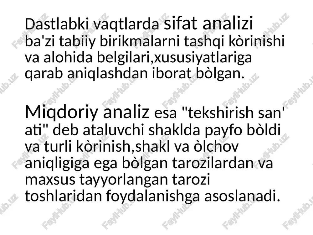 analitik kimyo fanining tarixi - Page 4