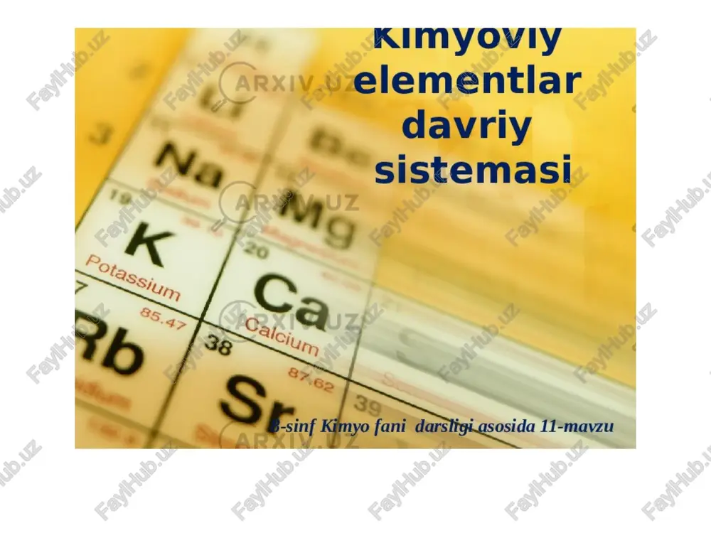 kimyoviy elementlar tizimlashtirish - Page 4