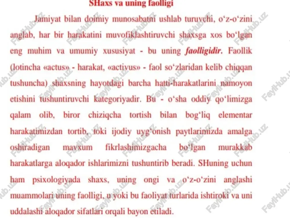 faoliyat va uning turlari - Page 4