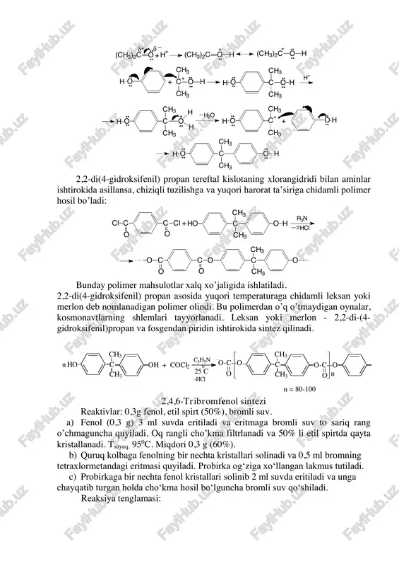 fenollarga xos sintezlar-tribromfenol sintezi - Page 4