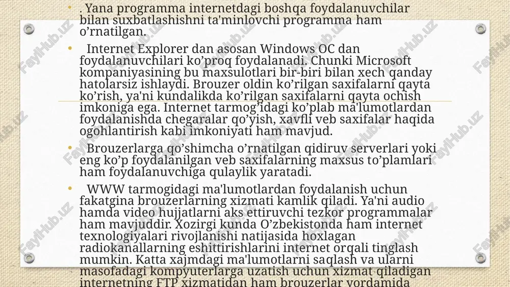 internetda ishlash asoslari ko'nikmalari - Page 4