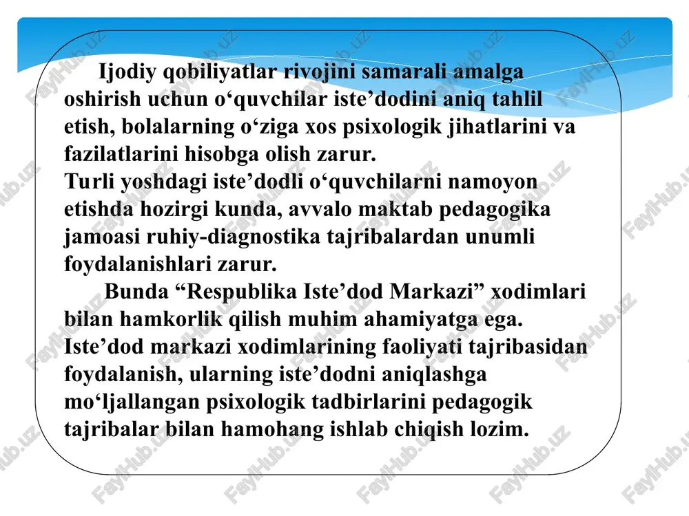 iste’dodli bolalarni aniqlash va ularni tarbiyalash - Page 4