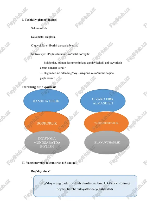 bug‘doy – rizqimiz va ro‘zimuz dars ishlanma - Page 4
