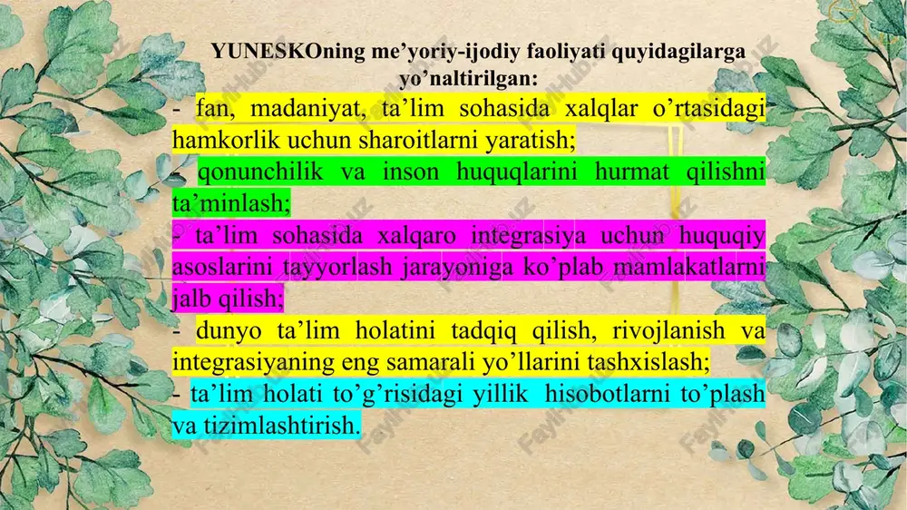 sulidan foydalaniladi.bunday tarbiyaning asosiy maskani sifatida maktab tanlangan. chunki maktabda bola bilim olishdan tashqari shaxs sifatida ham shakllanadi. kunchiqar mamlakatda fuqarotarbiyasi «axloqiy tarbiya» tizimi doirasida amalga oshiriladi. rasmiy hujjatlarda «axloqiy tarbiya» tizimi quyidagicha nomlanadi: «harakterni shakllantirishga yo’naltirilgan ta’lim»; «davlat uchun maqbul axloqiy sifatlarni tarbiyalashga qaratilgan faoliyat»; «fuqarolik axloqi asoslarini tarbiyalash». aslida, bu tizim millatni tarbiyalash tizimi vazifasini o’taydi.undan qudratli g’oyaviy ta’sir vositasi sifatida ham foydalaniladi. rossiya federatsiyasidagi ta'lim tizimi quyidagicha ko'rinadi: maktabgacha ta'lim; umumiy ta'lim boshlang'ich umumiy ta'lim; asosiy umumiy ta'lim; o'rta (to'liq) umumiy ta'lim; kasbiy ta'lim: o'rta kasb-hunar ta'limi; oliy ma'lumot - bakalavriat; mutaxassislik oliy ma'lumot - magistratura; rossiya davlati ta'lim tizimi oliy ta'lim - ya'ni kuchli mutaxassislarni yetishtirish; qo'shimcha ta'lim: bolalar va kattalar uchun qo'shimcha ta'lim; qo'shimcha kasbiy ta'limq; kasbiy ta'lim. ta'lim shakllari. rossiyada ta'limning uchta asosiy shakli mavjud: to'liq ish kuni (kunduzi); yarim kunlik (kechqurun); janubiy koreyada ta’lim tizimi janubiy koreyada ta’lim haqidagi qonun 1948 -yili qabul …