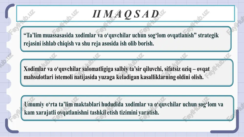 "maktabhududidaxodimlarvao‘quvchilaruchunsog‘lomovqatlanishsharoitiniyaratish" - Page 4