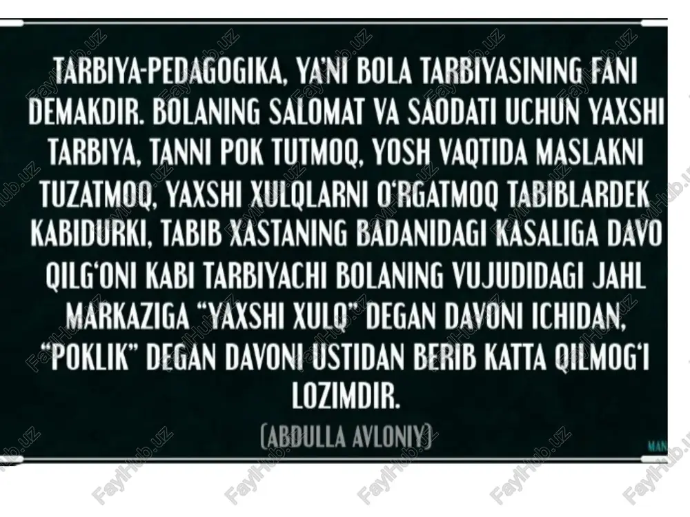 tarbiya biz uchun yo hayot - yo mamot, yo najot - Page 4
