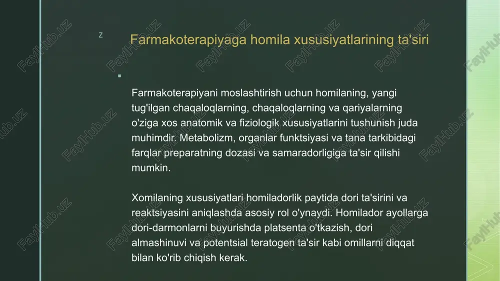 homilaning anatomik va fiziologik xususiyatlari - Page 4