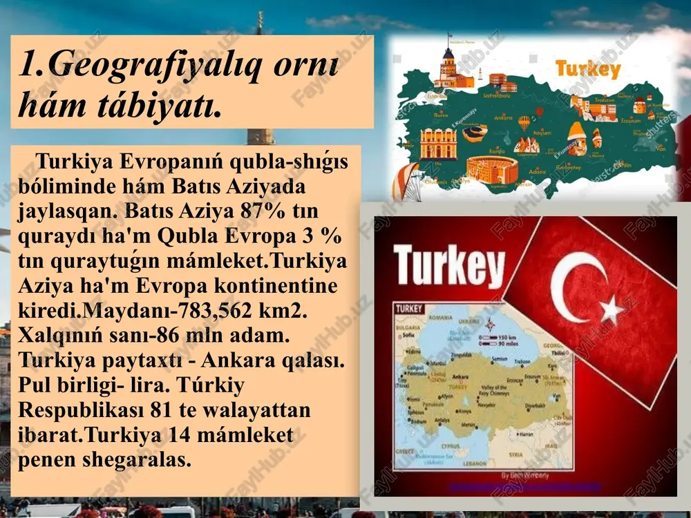tırıw ushin sol jerde qamap qoydı. onıń jalǵız turaqlı qonaǵı ákesi edi. onıń on segiz jasqa tolǵan tuwılǵan kúninde imperator oǵan sıylıq sıpatında ekzotikalıq miywelerden ibarat bir sebet alıp keldi hám ol boljawdı buzıwǵa eriskenine quwanıshlı edi. biraq, miyweler arasına jasırınǵan jılan, tap palker boljap aytqanday, atasınıń qolında ólgen malikani tislep aldı, sonıń ushın qız minarası dep ataladı[ kók meshit. kók meshit, rásmiy sultan axmet meshiti (turk. sultan axmet meshiti), turkiyanıń istanbul qalasında jaylasqan osmaniyler dáwirindegi tariyxıy imperator meshiti bolıp tabıladı. ol ahmed i húkimdarlıǵı dáwirinde 1609-1617-jılları qurılǵan hám búgingi kúnge shekem jumıs alıp barıp atırǵan meshit bolıp qalmaqta. bunnan tısqarı, kóplegen turistlerdi ózine tartadı hám osmaniyler arxitekturasınıń eń belgili hám ataqlı esteliklerinen biri. kók meshit túrkiyadaǵı eń belgili hám eń kóp zıyarat etiletuǵın meshit esaplanadı. sultanaxmet meshitinde 6 minara bar. altı minara bul meshitti basqalardan ajıratıp turadi, sebebi hárbir meshitte tórt minaraga shekem tek ekewi boladı. atınan belgili bolǵanınday, …