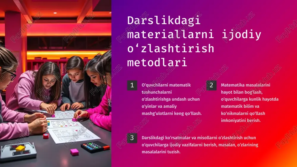 boshlang‘ich sinflarda matematika darsligi ustida ijodiy ishlash va darslik tahlili (3-sinf misolida) - Page 4