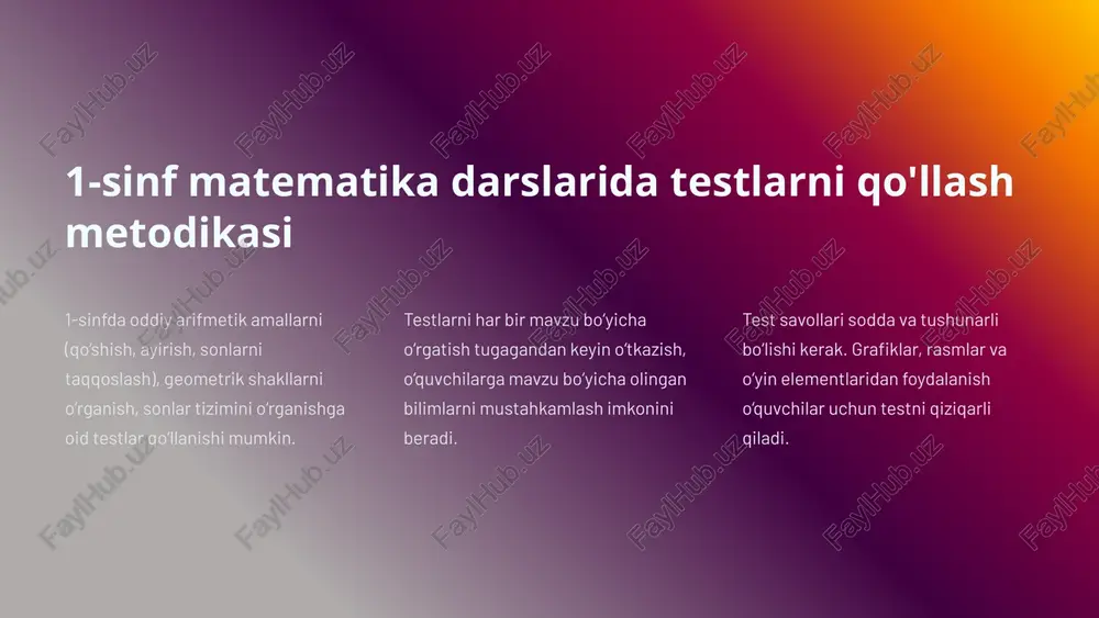 boshlang‘ich sinf matematika darslari samaradorligini testlar orqali rivojlantirish - Page 4