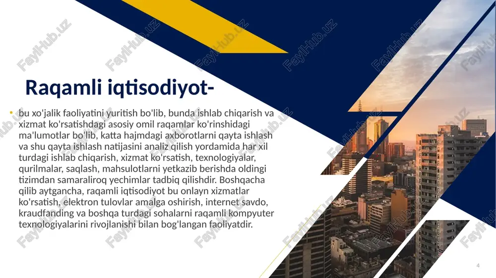 raqamli iqtisodiyotga kirish va ulanishning davri - Page 4