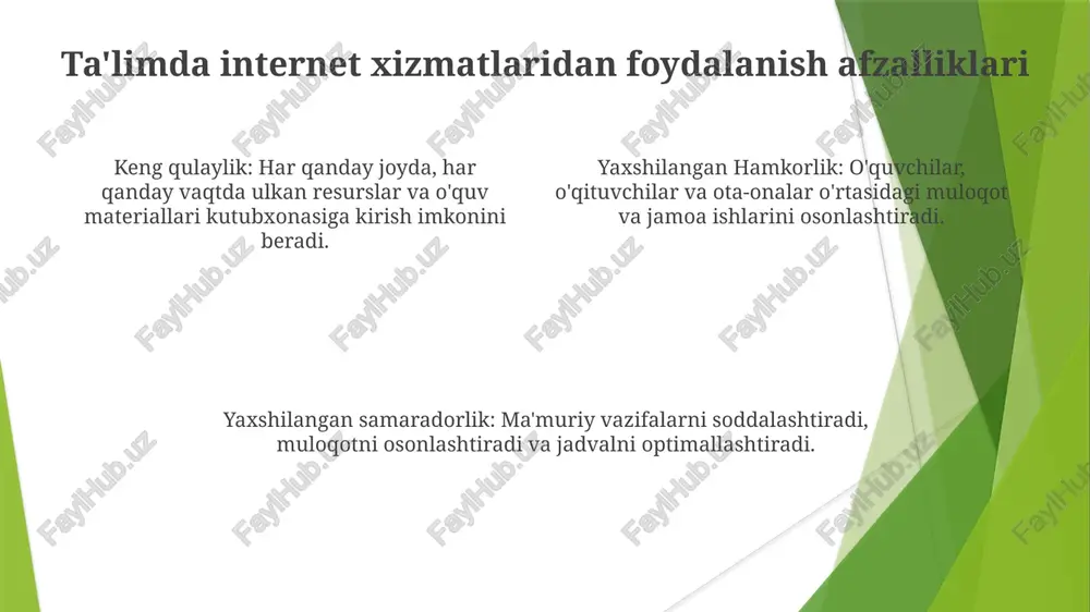 taʼlim jarayonini tashkil etishda internet xizmatlaridan foydalanish - Page 4