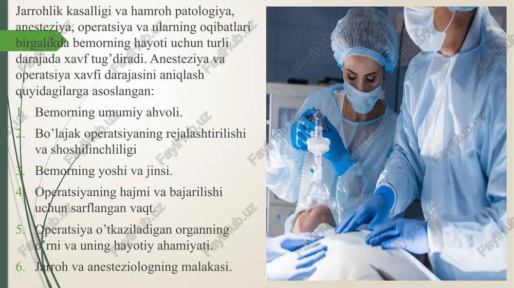 an soʻzdek eshitiladi), harakat illyuziyasi (poyezd juda ham tez yurganda vagondagi kishiga goʻyo u harakat qilmayotgandek tuyiladi) va boshqa insondagi psixofiziologik, koʻpincha hayajonlanish, charchash, qoʻrqish holatlarida roʻy beradigan subyektiv illyuziyalar. masalan, oʻrmondagi toʻnka qoʻrqoq odamning koʻziga bironta yirtqich qayvonga oʻxshab koʻrinadi. sogʻlom odamlarda illyuziya oʻtkinchi holat; ayrim psixik kasalliklar (makropsiya, metamorfopsiya, giperpatiya va hokazolar) natijasida paydo boʻladigan illyuziya esa ancha turgʻun. illyuziyani yoʻq narsalar bordek boʻlib tuyuladigan holat — gallyusinatsiyadan farq qilish kerak. vena ichi mahalliy anesteziyasi 1. kichik jarrohlik operatsiyalarida; 2. bemor es-hushida bo’lishi kerakligida; 3. anesteziolog va apparatura bo’lmaganda; 4. diagnostik va terapevtik muolajalarda; 5. bemor yaqinda ovqatlanganda; 6. umumiy og’riqsizlantirish katta xavf va asorat borligida. bu turdagi aneteziya oyoq va qo’llarda, ko’pincha ambulator sharoitda, amalga oshiriladi. buning uchun qo’l yoki oyoq bog’lov yordamida qonsizlantirilib, bog’lovdan pastki qismida tomir ichiga qo’l uchun 40 ml atrofida anestetik yuboriladi, oyoqlar uchun 80 ml atrofida, anesteziya tezda yuzaga kelib, bog’lov ochilganda …