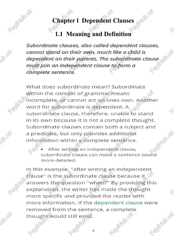 types of subordinate clauses in modern english - Page 4
