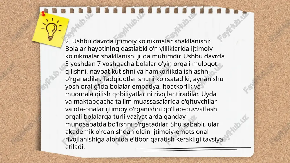 asavvurining boyishi uchun zarurdir. bu orqali bolalar keyingi ta'lim bosqichlariga yaxshiroq tayyorlanadi. kichik maktab yoshi davrining psixik rivojlanish xususiyatlari sharifova salimaxon e'tiboringiz uchun raxmat! image1.jpg image2.png image3.jpg image4.jpg image5.jpg image6.jpg image7.jpg /docprops/thumbnail.jpeg