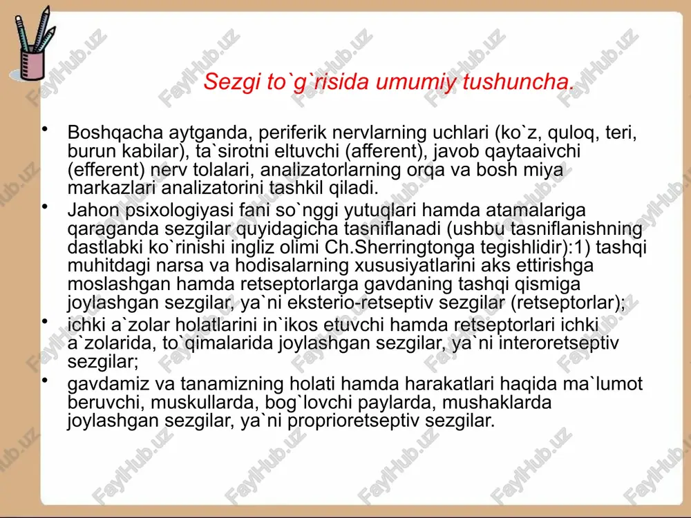 agilardan iboratdir: og`riq sezgilari; xush tuyg`ular; noxush tuyg`ular. e`tiboringiz uchun rahmat image2.jpeg image3.jpeg image4.jpeg image5.jpeg image6.jpeg image7.jpeg image8.jpeg image9.jpeg image10.jpeg image1.jpeg /docprops/thumbnail.jpeg