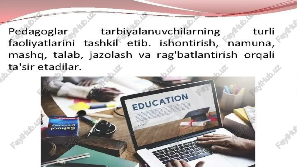 tarbiya - jarayoninining shakllari va metodlari - Page 4