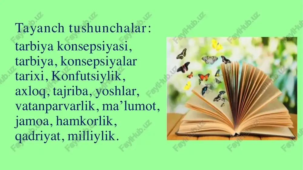iq etish, deb hisoblagan. platon (miloddan avvalgi 428- 347) birinchi marta maktabgacha tarbiya va insonni hayotga tayyorlashga tabaqalashtirilgan yondashuv masalasini ko‘tardi. kim aqliy ishlarga moyillik ko‘rsatsa, u faylasuf bo‘lishi kerak va kimda bunday moyillik bo‘lmasa, jangchi bo‘lishi kerak. aristotel (miloddan avvalgi 384- 322) bolalarni yetishmovchilik va to‘kinchilik o‘rtasida to‘g‘ri tanlashga o‘rgatish zarur deb hisoblagan. oila tamoyiliga hurmati va muhabbati bilan u pedagogikaning eng muhim sohalaridan birini belgilab berdi. demak, faylasuf oila tarbiyasining tarafdori bo‘lib, bolani yoshligidanoq tarbiyalash zarurligini ta’kidlagan. qadimgi rimda m.f.kvintilian (miloddan avvalgi 42-118) barcha bolalar tabiatan aqlli va faqat to‘g‘ri ta ‘limga muhtoj, degan fikrni bildirgan. qadimgi rim notiq va pedagogi oilada bolani tarbiyalash va o‘qitish uchun yosh chegaralarini belgilab bergan. tug‘ilgandan uch yilgacha tarbiya davri va uch yildan yetti yoki sakkiz yilgacha oila ta’limi berish kerakligini ta’kidlaydi. kvintilian fikricha, faqat ota-onalar bolalarning tabiiy qobiliyatlarini maksimal darajada oshirishlari mumkin. markaziy osiyoga islom dini bilan kirib kelgan qur’oni karim …