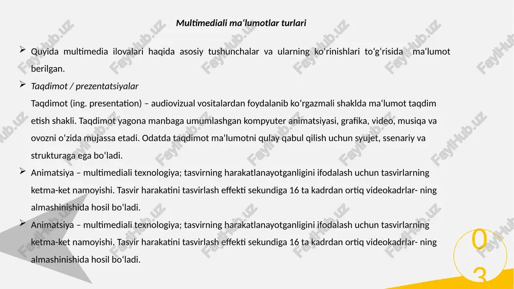 multimedia ma’lumotlarni tayyorlash va saqlash - Page 4