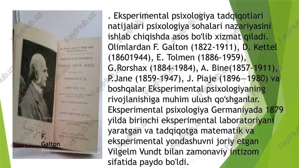 , natijada natijalar o'rtasidagi farqlar sub'ektlar guruhlari o'rtasidagi dastlabki farqlarga bog'liq emas. ikki yoki undan ortiq guruhlarning mavjudligi yoki ular orasidagi taqqoslashni amalga oshirish uchun shartlar. tajribalarni taqqoslash uchun bitta guruh yoki shart bilan bajarish mumkin emas. -mustaqil o'zgaruvchini boshqarish, har xil qiymatlar yoki holatlar ko'rinishida. ushbu to'g'ridan-to'g'ri manipulyatsiya, unga bog'liq bo'lgan o'zgaruvchilardagi o'zgarishlarni kuzatish uchun amalga oshiriladi. bundan tashqari, qiymatlar va shartlarni belgilashni tadqiqotchi amalga oshirishi kerak, chunki agar bunday bo'lmasa, bu haqiqiy eksperiment deb hisoblanmaydi. image1.jpg image2.png image3.jpg image4.jpeg /docprops/thumbnail.jpeg