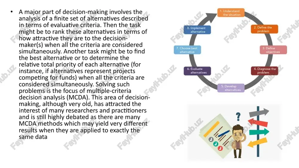 by their utilities and the subjective probability of occurrence. rational decision-making is often grounded on experience and theories that are able to put this approach on solid mathematical grounds so that subjectivity is reduced to a minimum, see e.g. scenario optimization. rational decision is generally seen as the best or most likely decision to achieve the set goals or outcome. quadratic voting allows participants to cast their preference and intensity of preference for each decision (as opposed to a simple for or against decision). as in score voting, it addresses issues of voting paradox and majority rule. delphi method is a structured communication technique for groups, originally developed for collaborative forecasting but has also been used for policy making. dotmocracy is a facilitation method that relies on the use of special forms called dotmocracy. they are sheets that allows large groups to collectively brainstorm and recognize agreements on an unlimited …