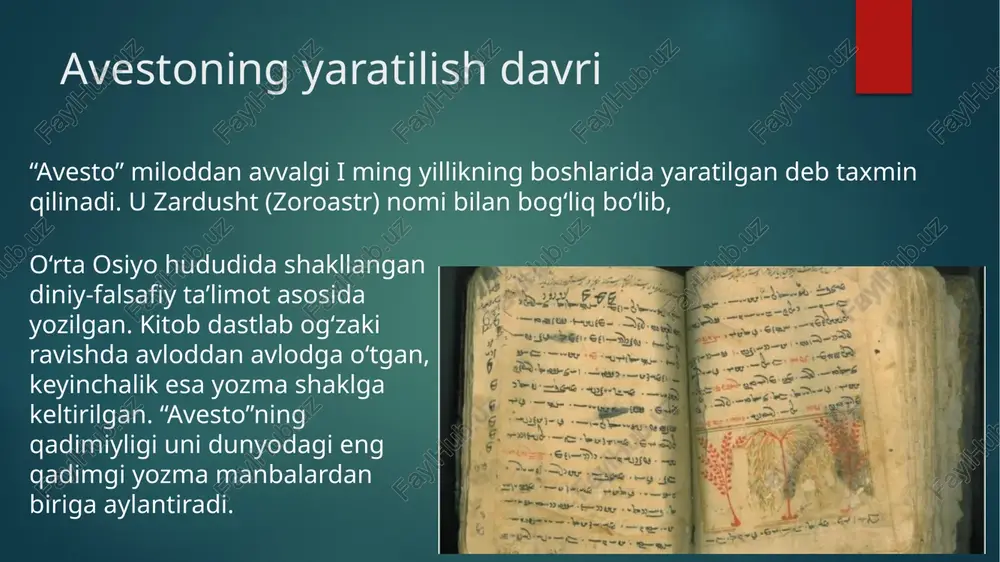 avesto – o‘rta osiyo tarixi bo‘yicha eng qadimgi yozma manba - Page 4