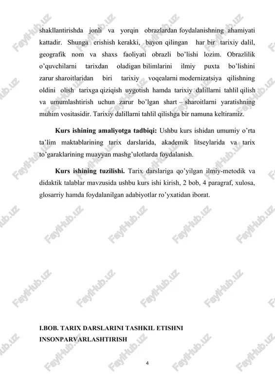 damlar to’dasi»— degan jumlani qanday tushunasan? eng qadimgi odamlarning hozirgi odamlardan farqinichi? o’qituvchi ana shu tariqa savollar berib o’zining bayoni davomida darslik tekstiga tez-tez murojaat qilib, undagi yangi iboralar, terminlarni, qiyin jumlalar mazmunini tushuntirib beradi. bu bilan o’qituvchi o’quvchilarni darslik tekstini e'tibor berib, tushunib o’qishga o’rgatadi, ularning darslik matnini puxta o’rganib olishning ahamiyatini anglab olishlariga yordam beradi, uyda darslik ustida mustaqil ishlashlariga tayyorlaydi. o’quvchilar tarixiy materialni tushunib, matnni o’qishda ma'lum darajada malaka hosil qilganlaridan keyin matnning eng muhim va qiyin joylarini izohlab o’qishga o’tiladi. izohli o’qish ham o’qituvchining bayoni bilan birga olib boriladi. o’qituvchining o’z bayoni davomida darslik matnini, xususan matndagi ayrim murakkab joylarni izohli o’qish usuli hamma sinflarda, hatto o’rta ta'lim va o’rta maxsus ta'lim tizimida ham qo’llaniladi. 2. o’qituvchining o’z bayonida o’quvchilar diqqatini darslik matnidagi ayrim jumlalar va iboralarga jalb etadi. masalan, o’qituvchi 6-sinf ―qadimgi dunyo tarixi‖dagi «chorvachilik va ________________________ sa'diyev s.a. o’zbekiston xalklari tarixini o’qitish t. o’zbekiston.1993. …