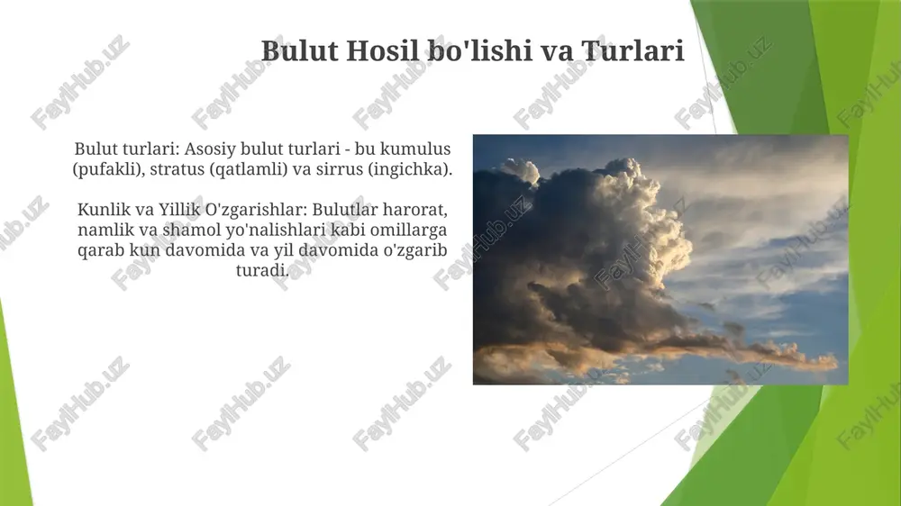 bulutlarning sutkalik va yillik o'zgarishi - Page 4