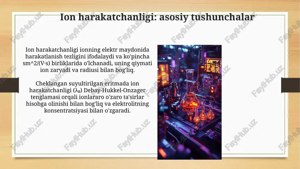 elektrolit eritmalarining elektr o‘tkazuvchanligi - Page 4