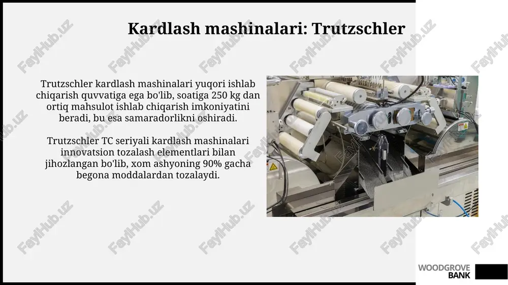 trützschler, rieter va marzoli mashinalari - Page 4