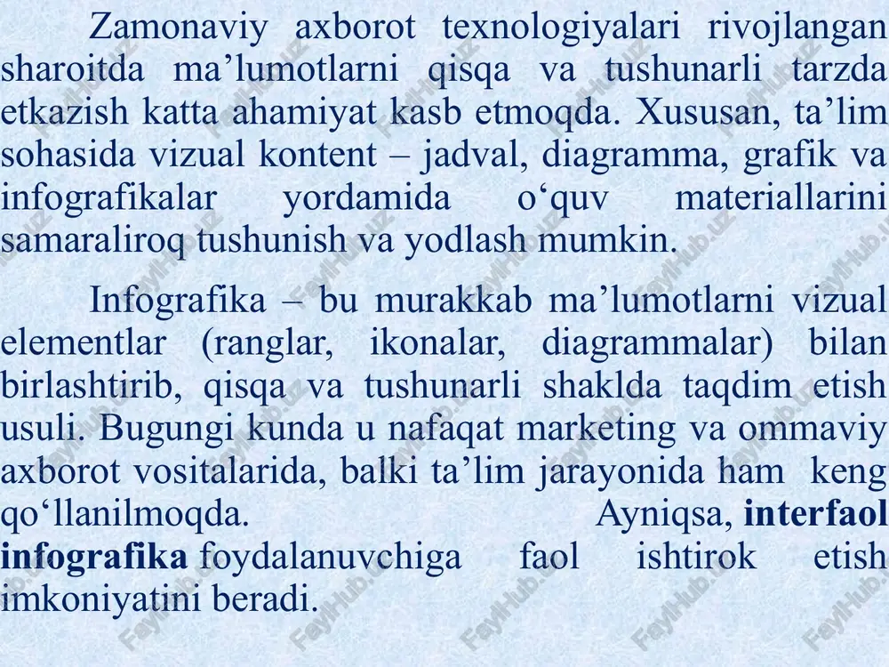 interfaol infografika vositalari yaratish texnologiyasi - Page 4