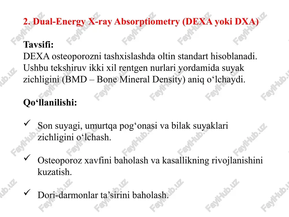 osteoporozni radiologik tekshirish usullari - Page 4