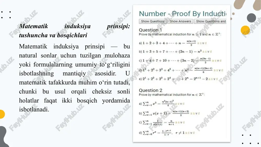 geometrik isbotlashda matematik induksiyaning tatbiqlari - Page 4