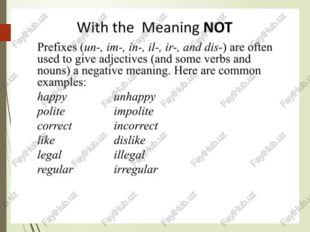 prefixes and opposites - Page 4