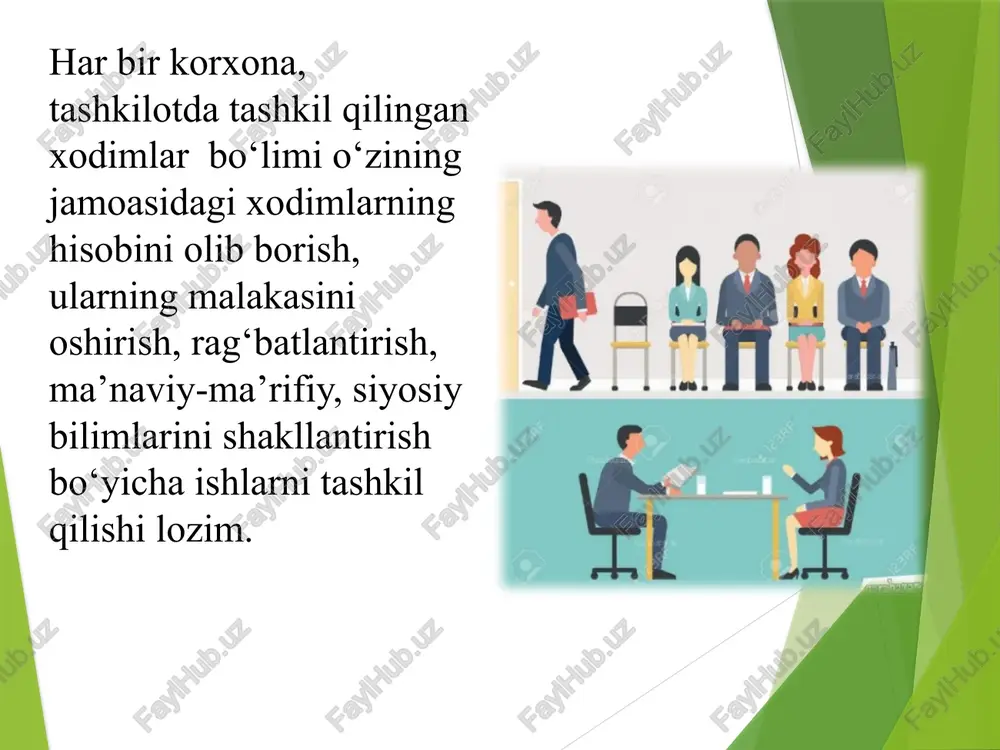ncha boshlagan ishini oxiriga yetkazmaydigan; 4) o‘ziga ortiqcha baho berishga moyil; 5) yangiliklarni tezda ilg‘ab, qabul qilishga qodir; 6) qiziqishlar va mayllarda beqaror; 7) muvaffaqiyatsizliklar va noqulayliklarni oson kechira oladigan; 8) turli sharoitlarga oson moslashadigan; 9) har qanday ishga zo‘r qiziqish bilan kirishadigan; 10) agar ish qiziqtirmay qo‘ysa, darhol hafsalasi pir bo‘ladigan; 11) yangi ishga tez kirishib ketib, bir ishdan ikkinchisiga tezda qo‘shilib ketadigan; 12) bir xil, kundalik, sermehnat ish bilan band bo‘la oladigan; 13) dilkash va mehribon, o‘zi uchun yangi bo‘lgan kishilar bilan muomala qilishdan tortinmaydigan; 14) bardoshli va ishchan; 15) jonli imo-ishoralar, ifodali mimika bilan ajralib turadigan aniq, tez va baland ovozli nutqqa ega; flegmatik flegmatik ma’nosi “flegma” -“balg‘am”dir, kishining tinch va harakatsizligini bildiradi. hayot yo‘li tekis va ravon, shoshilmas-dan harakat qiladigan, kamgap inson. flegmatik toifasiga xos sifatlar 1) bosiq va sovuqqon; 2) ishlarda sobitqadam va mulohazali; 3) ehtiyotkor va andishali; 4) kutishga qodir; 5) kamgap va bekorga …