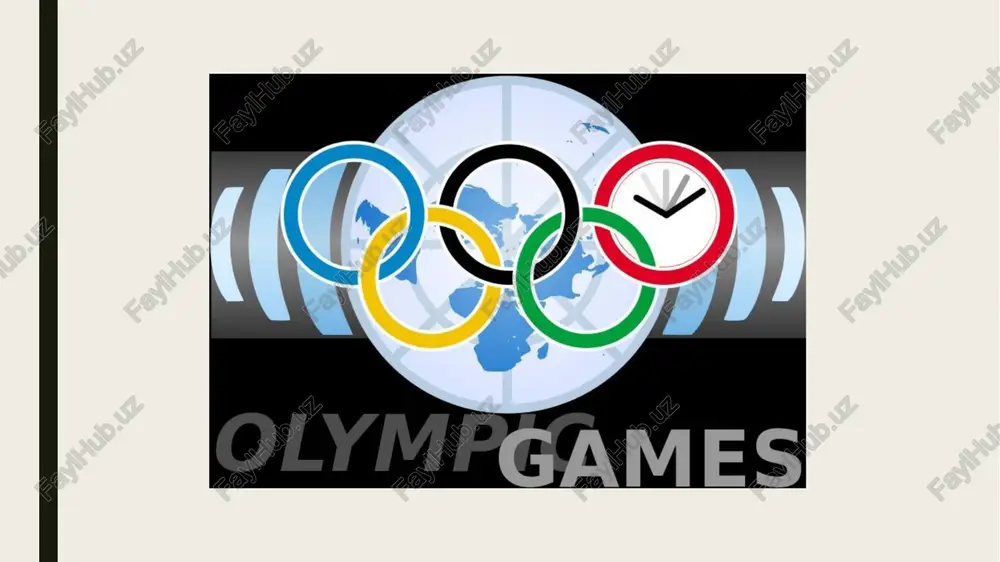 iqova feruza 201-group slide 2: olympic games slide 3 slide 4 slide 5 slide 6: olimpiya oʻyinlari
