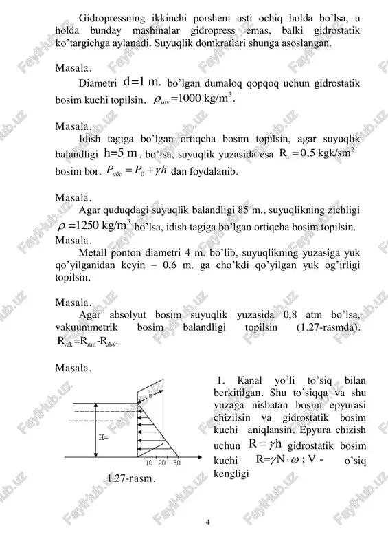 dumaloq quvurlar uchun suyuqlik bosimi - Page 4