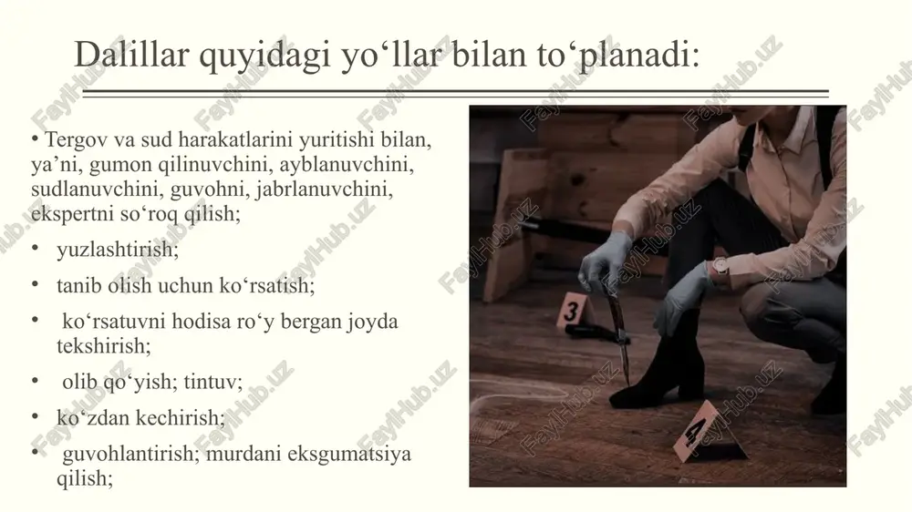 dalillarni bevosita va og’zaki usulda tekshirish - Page 4