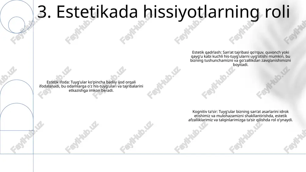 ereotiplarni davom ettiradi yoki xilma-xillikni targ'ib qiladi. ob'ektivlik va sub'ektivlik: jismoniy go'zallikka urg'u berish odamlarni ob'ektivlashtirishga, ularning ichki qadr-qimmatiga e'tibor bermaslikka va ularni faqat tashqi ko'rinishiga qarab baholashga olib kelishi mumkin. hissiy manipulyatsiya: estetika hissiyotlarni uyg'otish va in'ikoslarni manipulyatsiya qilish uchun ishlatilishi mumkin, bu usullardan tijorat yoki siyosiy maqsadlarda foydalanishga nisbatan axloqiy tashvishlarni uyg'otadi. 10. estetikaning axloqiy oqibatlari texnologiya orqali foydalanish imkoniyati: texnologiyadagi yutuqlar estetik muolajalarni kengroq odamlar uchun qulayroq qiladi. virtual konsultatsiyalar, telesalomatlik platformalari va shaxsiylashtirilgan davolash rejalari kosmetik muolajalarni uyga yaqinlashtiradi. shaxsiylashtirilgan tajribalar: estetika tobora individual ehtiyojlarga moslashtiriladi. genetik testlar, sun'iy intellekt asosidagi diagnostika va maxsus muolajalar amaliyotchilarga o'ziga xos muammolarni hal qiladigan va tabiiy xususiyatlarni yaxshilaydigan yuqori darajada moslashtirilgan echimlarni yaratishga imkon beradi. yaxlit yondashuv: estetikaning kelajagi jismoniy va hissiy farovonlikni o'z ichiga olgan go'zallikka yaxlit yondashuvni ta'kidlaydi. muolajalar faqat yuzaki tashvishlarni hal qilishdan ko'ra, umumiy salomatlikni yaxshilash, teri salomatligini mustahkamlash va o'ziga ishonchni oshirishga qaratilgan bo'ladi. …
