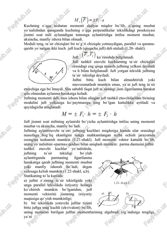 kuch momenti va juft kuchlar - Page 4