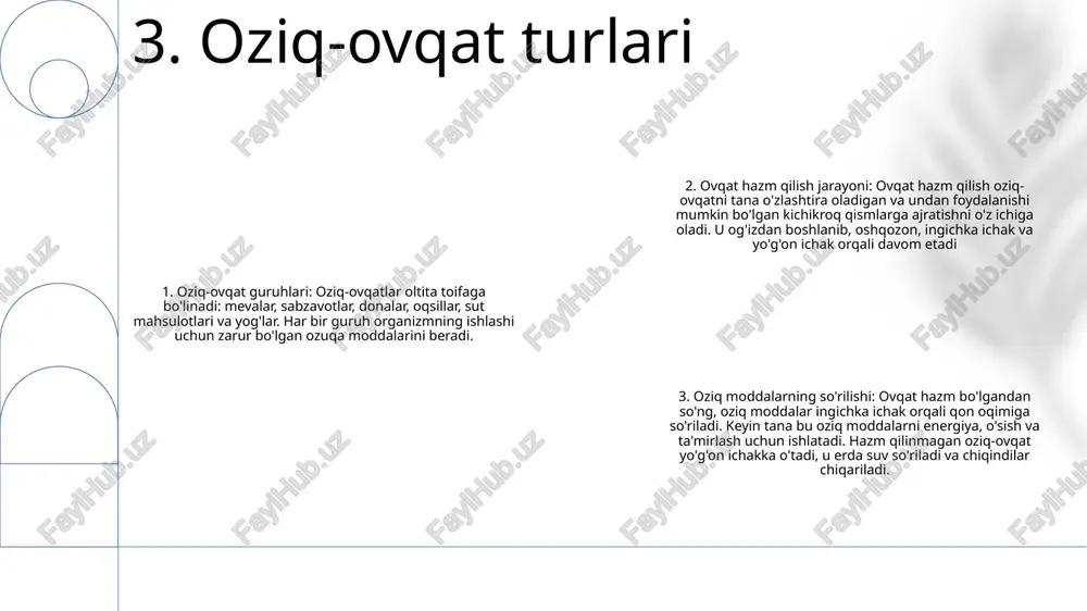 ovqat va uning hazm bo'lishi haqida tushuncha - Page 4