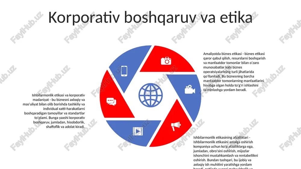 arisida faoliyat yurituvchi korxonalar uchun axloqiy dilemmalarni kuchaytirdi, chunki ular turli madaniy me'yorlar va qonunchilik asoslarini boshqarishi kerak. global axloq kodeksi: global bozorda axloqiy qarorlar qabul qilishning qiyinchiliklarini tan olgan holda, korxonalar butun dunyo bo'ylab o'z xodimlari va operatsiyalari uchun yo'l-yo'riq va izchillikni ta'minlash uchun global axloq kodeksini tobora ko'proq qabul qilmoqdalar. korporativ ijtimoiy mas'uliyat: korporativ ijtimoiy mas'uliyat tushunchasi globallashgan biznes kontekstida muhim ahamiyat kasb etib, korxonalar o'z faoliyatining ijtimoiy va atrof-muhitga ta'sirini hisobga olish zarurligini ta'kidlaydi. biznes etikasi va globallashuv strategik boshqaruvda axloqning roli axloqiy qarorlar qabul qilish: strategik boshqaruv turli manfaatdor tomonlarga ta'sir qiluvchi qarorlar qabul qilishni o'z ichiga oladi. axloqiy me'yorlar menejerlarga tashkilot qadriyatlari, qonuniy talablar va jamiyat normalariga mos keladigan qarorlar qabul qilishda rahbarlik qiladi. risklarni boshqarish: axloqiy qoidabuzarliklar tashkilotlarning obro'siga putur etkazishi, qonuniy jazolar va moliyaviy yo'qotishlarga olib kelishi mumkin. axloqiy tamoyillarni strategik boshqaruvga integratsiyalashgan holda, tashkilotlar ushbu xavflarni kamaytirishi va manfaatdor tomonlarning ishonchini oshirishi …