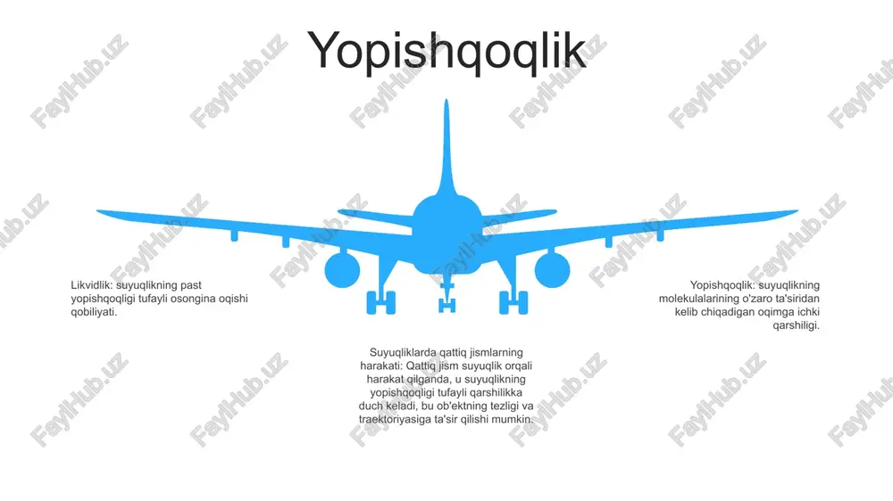 da sodir bo'ladi va gaz va zarralar yaxshilab aralashtiriladi. suzuvchanlik suzuvchanlik: qisman yoki toʻliq choʻmilgan jismning ogʻirligiga qarshi turuvchi suyuqlik tomonidan yuqoriga koʻtariladigan kuch. qattiq jismlarning suyuqlikdagi harakati: suyuqlikdagi qattiq jismlarning harakatini, shu jumladan suzuvchanlik, tortish va choʻktirishni oʻrganish. arkhimed printsipi: suyuqlikka botgan jismni yuqoriga ko'taruvchi suzuvchi kuch jism tomonidan almashtirilgan suyuqlikning og'irligiga teng ekanligini ta'kidlaydi. 06 05 04 03 02 arximed printsipi 01 02 arximed printsipi - fizika qonuni: arximed printsipi suyuqlikka (gaz yoki suyuqlik) botgan jism, ob'ekt tomonidan siljitilgan suyuqlikning og'irligiga teng yuqoriga ko'taruvchi kuchni boshdan kechiradi. qattiq jismlarning suyuqlikdagi harakati - suzuvchi kuch:suyuqlikdagi jismga ta'sir etuvchi suzuvchi kuch suyuqlikning zichligi, tortishish kuchi ta'sirida tezlanish va ko'chirilgan suyuqlik hajmining mahsuloti sifatida hisoblanadi. 03 suzuvchanlikka ta'sir qiluvchi ob'ektning xususiyatlari: suzuvchi kuchning kattaligi ob'ektning suv ostida bo'lgan qismining hajmiga, suyuqlikning zichligiga, ob'ektning shakli va og'irligiga bog'liq. zichroq ob'ekt kamroq suyuqlikni siqib chiqaradi va kamroq suzuvchilikni boshdan kechiradi. flotatsiya ta'rif: flotatsiya …