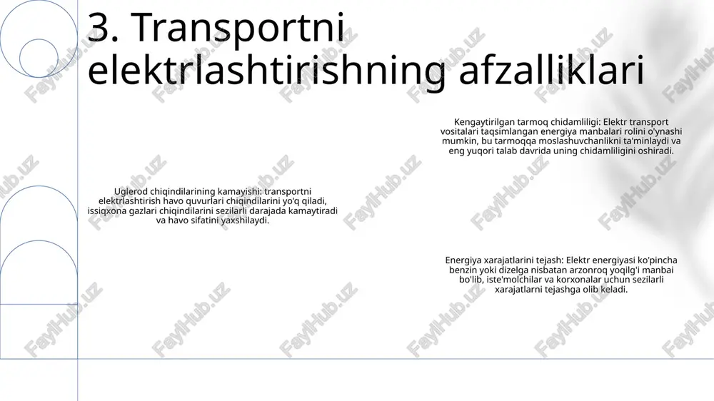 hiqarishni rag'batlantirish: evs elektr energiyasiga bo'lgan talabni oshiradi, quyosh va shamol energiyasi kabi qayta tiklanadigan energiya manbalarining o'sishiga yordam beradi. bu issiqxona gazlari chiqindilarini kamaytiradi va toza energiya aralashmasini qo'llab-quvvatlaydi. yangi ish o'rinlari va iqtisodiy imkoniyatlar yaratish: evni qabul qilish turli sohalarda, jumladan, ishlab chiqarish, akkumulyator ishlab chiqarish va infratuzilmani rivojlantirishda ish o'rinlarini yaratishga turtki beradi. shuningdek, u korxonalar uchun innovatsion va barqaror texnologiyalarni rivojlantirish uchun imkoniyatlar yaratadi. qazib olinadigan yoqilg'iga bog'liqlikning kamayishi: ev'lar transportda qazib olinadigan yoqilg'iga bo'lgan ishonchni kamaytiradi, bu esa iste'molchilar va korxonalar uchun energiya xarajatlarini kamaytirishga olib kelishi mumkin. shuningdek, energiya manbalarini diversifikatsiya qilish orqali energiya xavfsizligiga hissa qo‘shadi. 9. ev qabul qilinishining iqtisodiy ta'siri blokcheyn texnologiyasi: blokcheynga asoslangan platformalar xavfsiz va shaffof energiya tranzaktsiyalarini osonlashtiradi, bu esa tengdoshlar o'rtasida savdo va tarqatish imkonini beradi. ai va machine learning: ai va ml algoritmlari ulangan qurilmalardan katta hajmdagi ma'lumotlarni tahlil qilish orqali energiya sarfini optimallashtiradi, talabni bashorat …